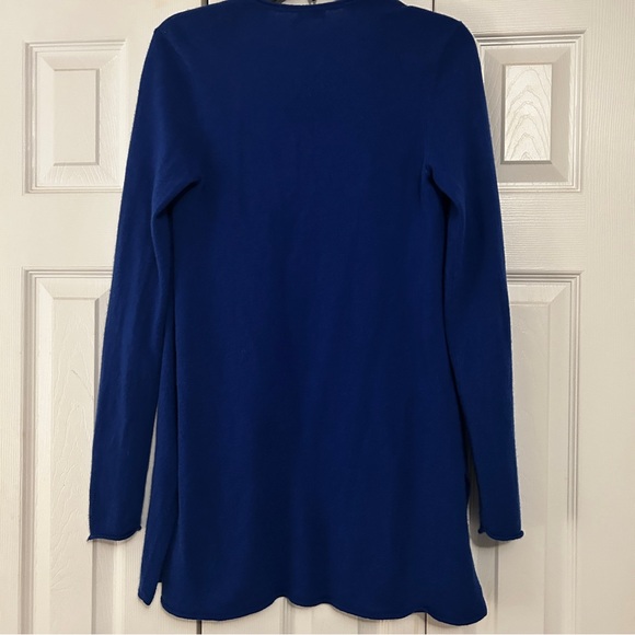 J McLaughlin 100% Cashmere Cardigan Sweater Royal Blue Size Small - Picture 6 of 6